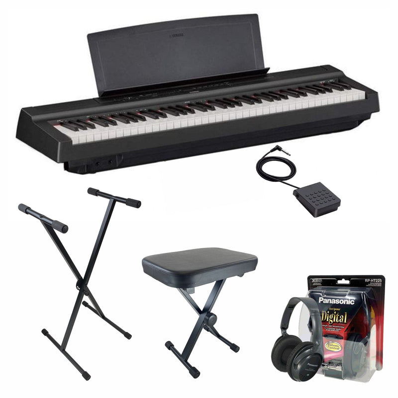Yamaha P121 Black Piano Value Package