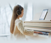 Roland HP704 Digital Piano; Light Oak