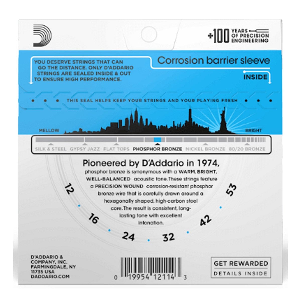 Daddario EJ16 Phos Bronze Guitar String