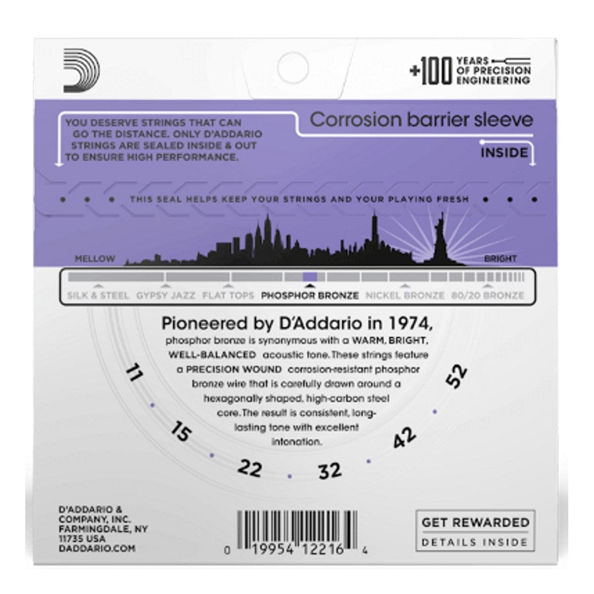 Daddario EJ26 Phos bronze Acoustic Strings