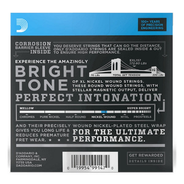 Daddario EXL157 Baritone Guitar String Set