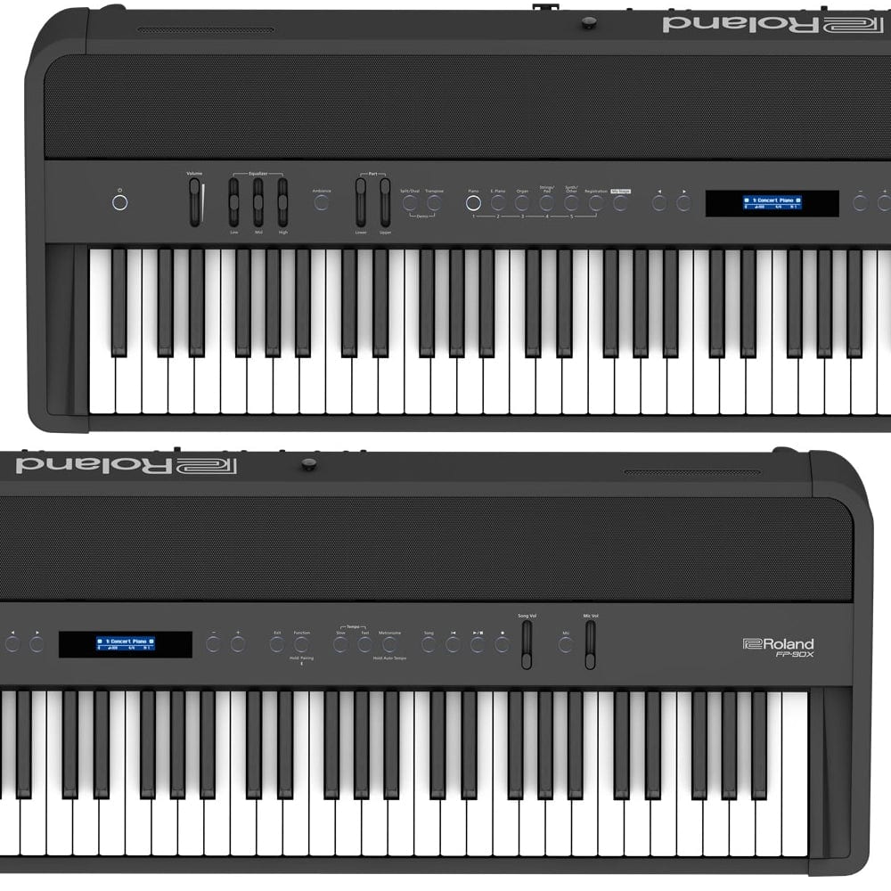 Roland FP90X Black Digital Piano Home Package