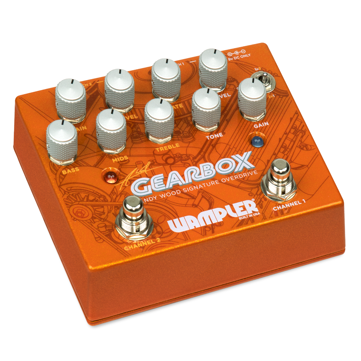 Wampler Gearbox Andy Wood Signature Overdrive Effects Pedal