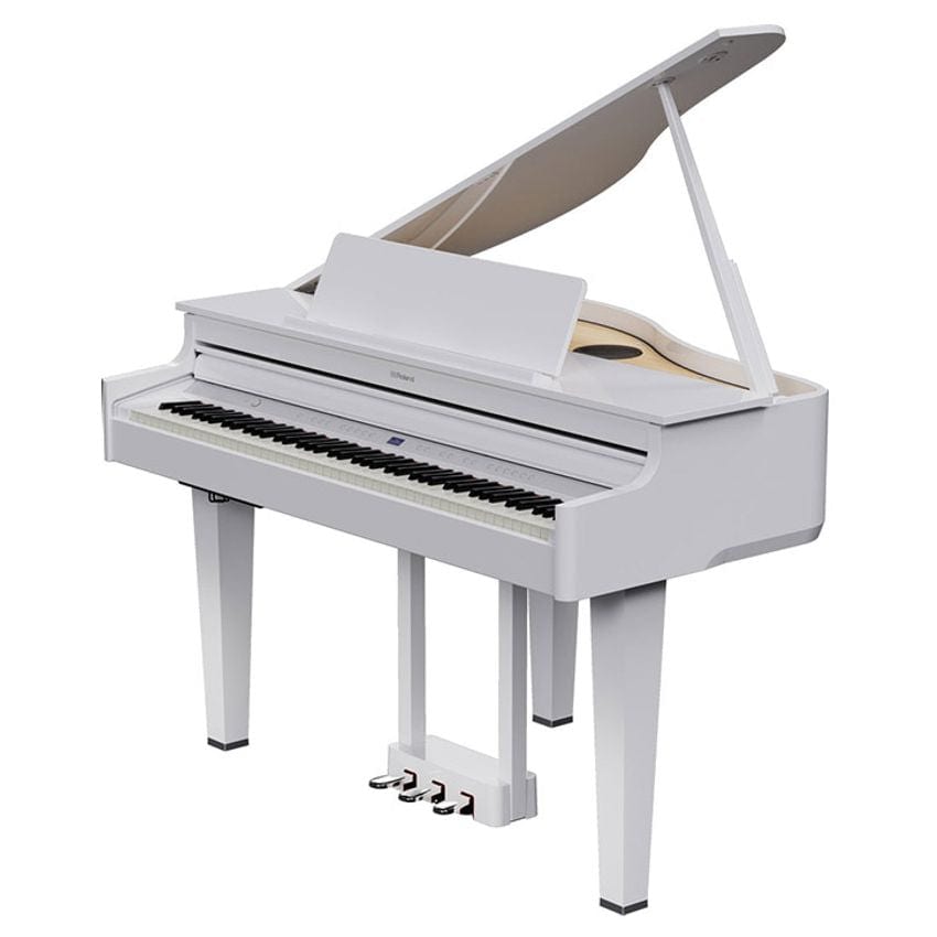 Roland GP6 Digital Grand Piano; Polished White Concert Package