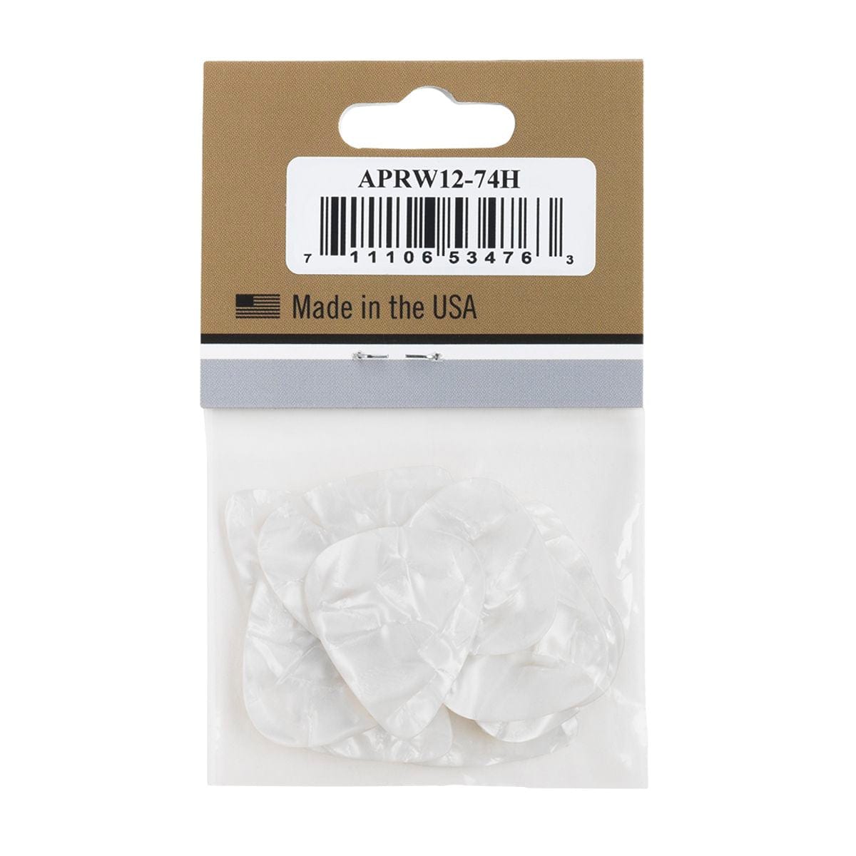 Gibson Pearloid White Guitar Picks Heavy 12 Pack