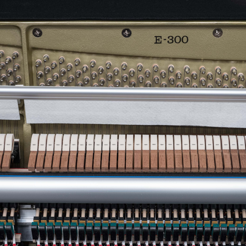 Kawai E300 Upright Piano; Satin Black
