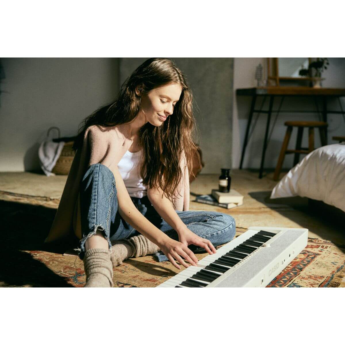 Casio CT-S1 Portable Piano Keyboard; White