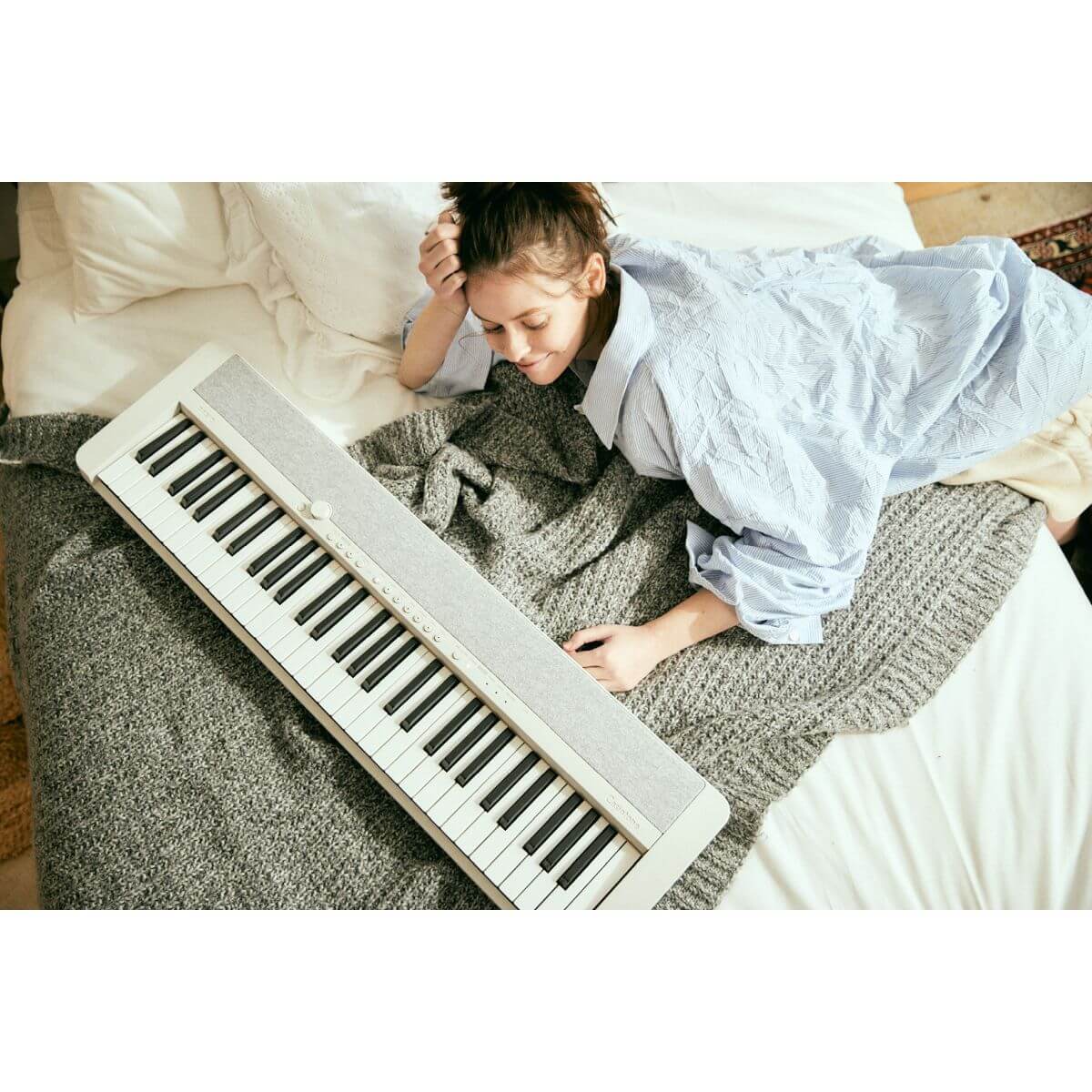 Casio CT-S1 Portable Piano Keyboard; White