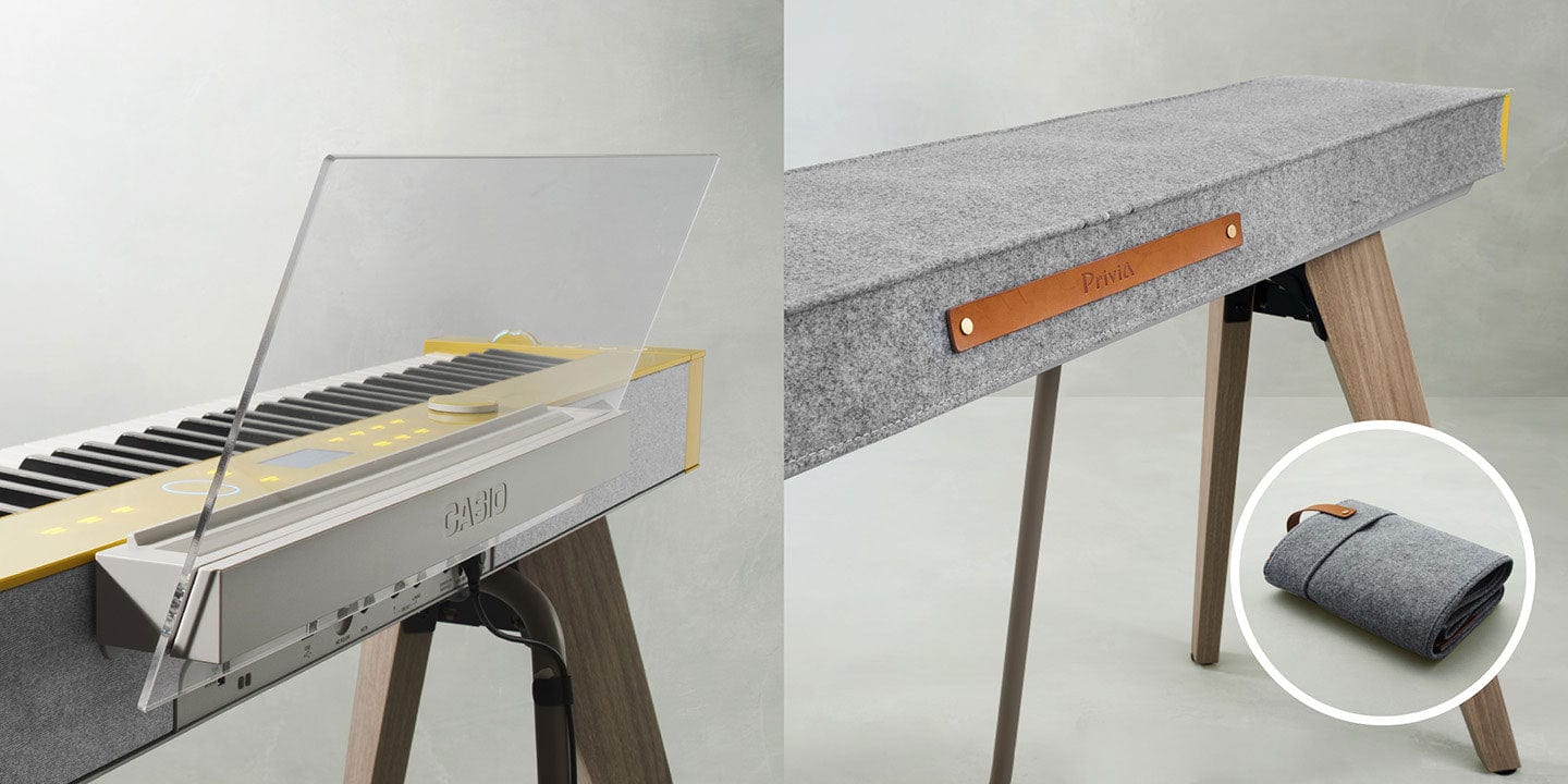 Casio Privia PX-S7000 Digital Piano with Wooden Keys; Black