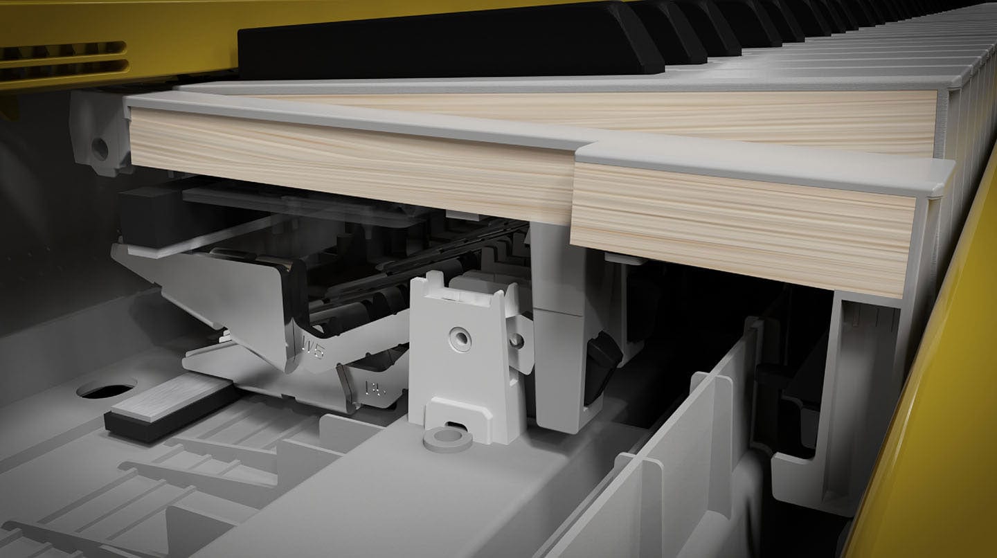 Casio Privia PX-S7000 Digital Piano with Wooden Keys; Harmonius Mustard