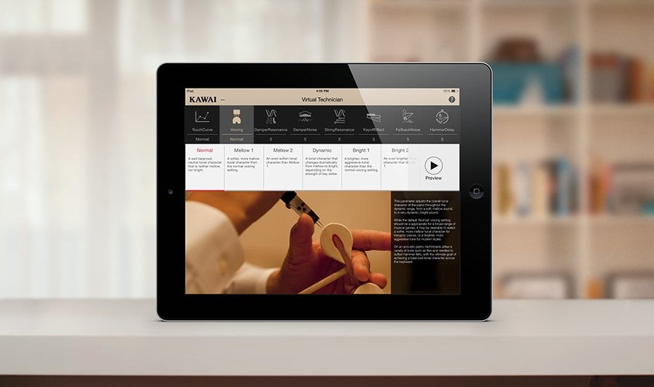 Kawai K500 AURES 2 Hybrid Upright Piano; Polished Ebony