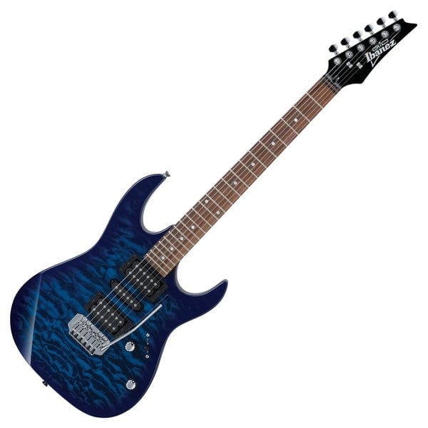 Ibanez GRX70QA TBB Trans Blue Burst Guitar