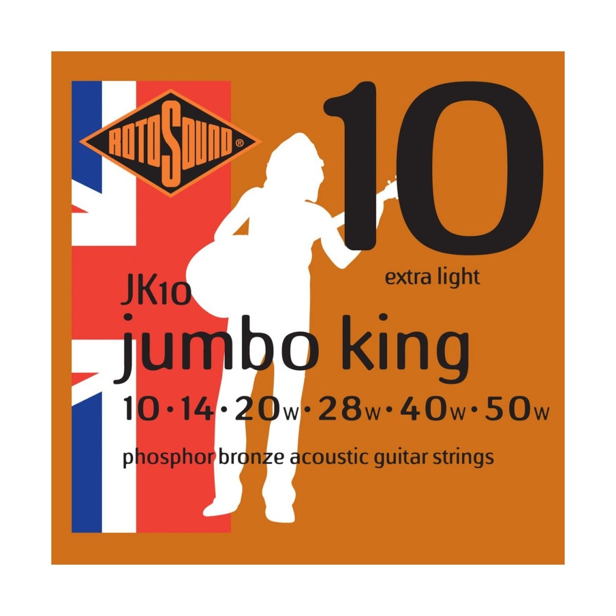 Rotosound JK10 Roto Bronze Acoustic Guitar String Set