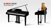 Kawai DG30 Polished Ebony Digital Grand Piano | Free Delivery & Installation