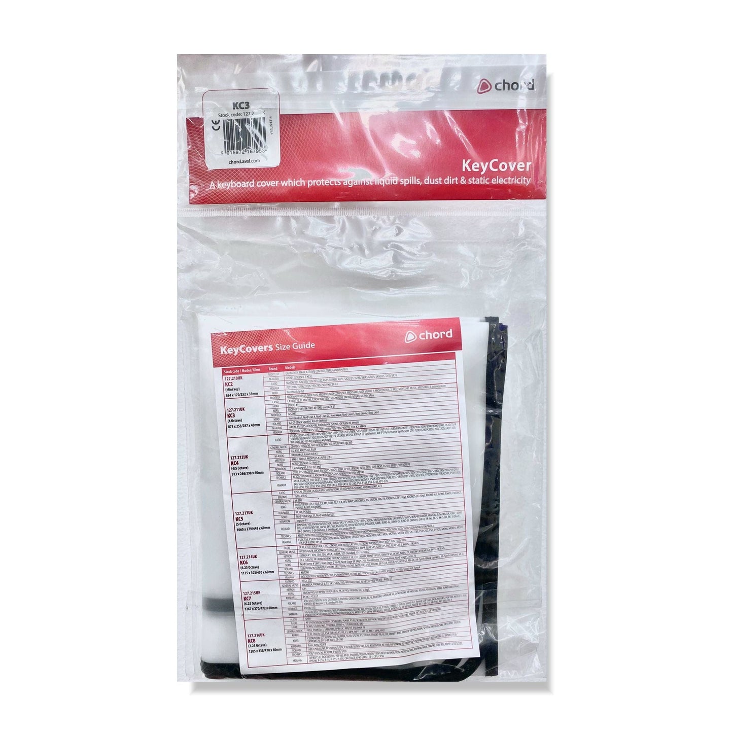 Keycovers KC3 878mm Keyboard Dust Cover