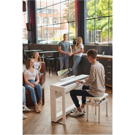 Kawai ES520 Digital Piano; White With FREE Wooden Stand