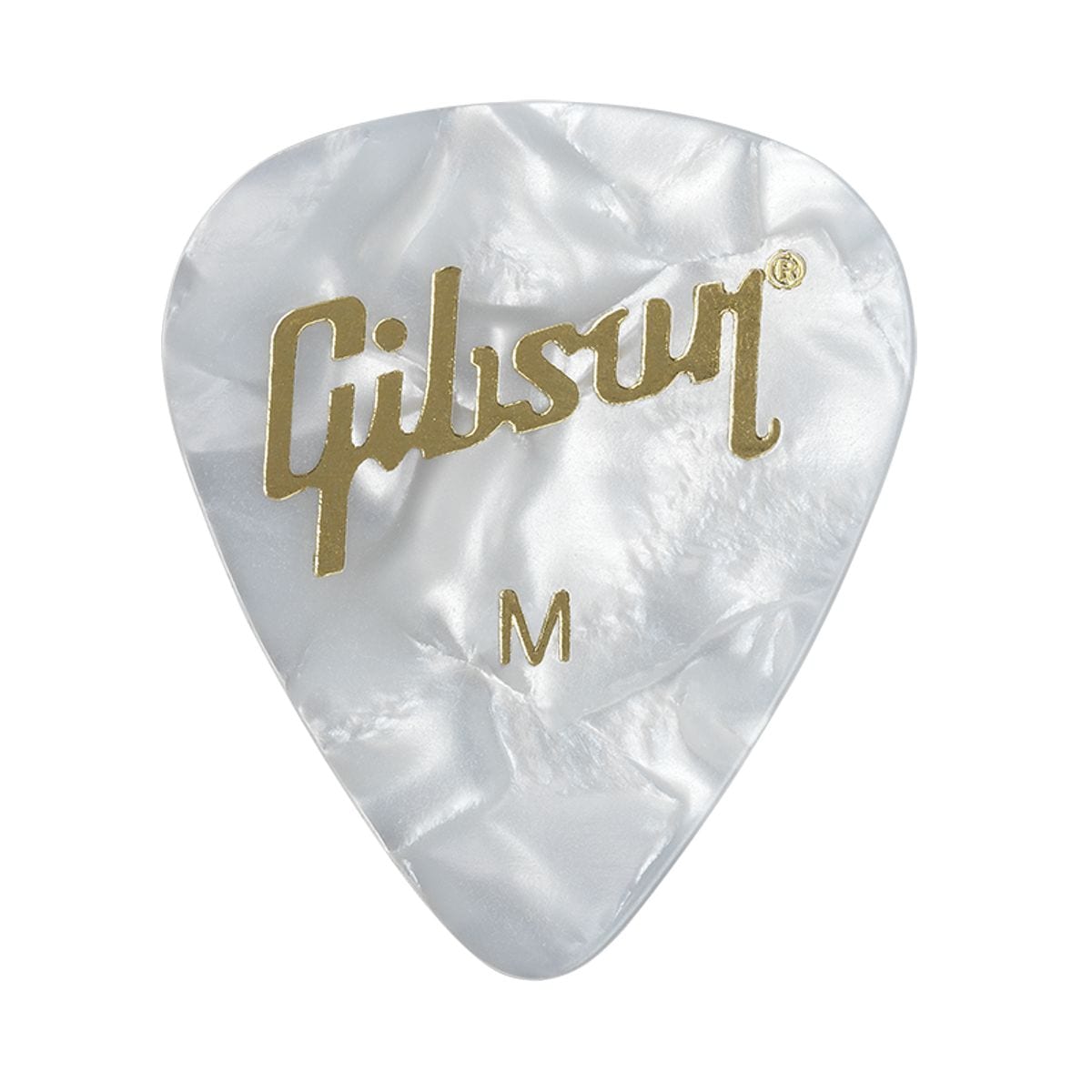 Gibson Pearloid White Guitar Picks Medium 12 Pack