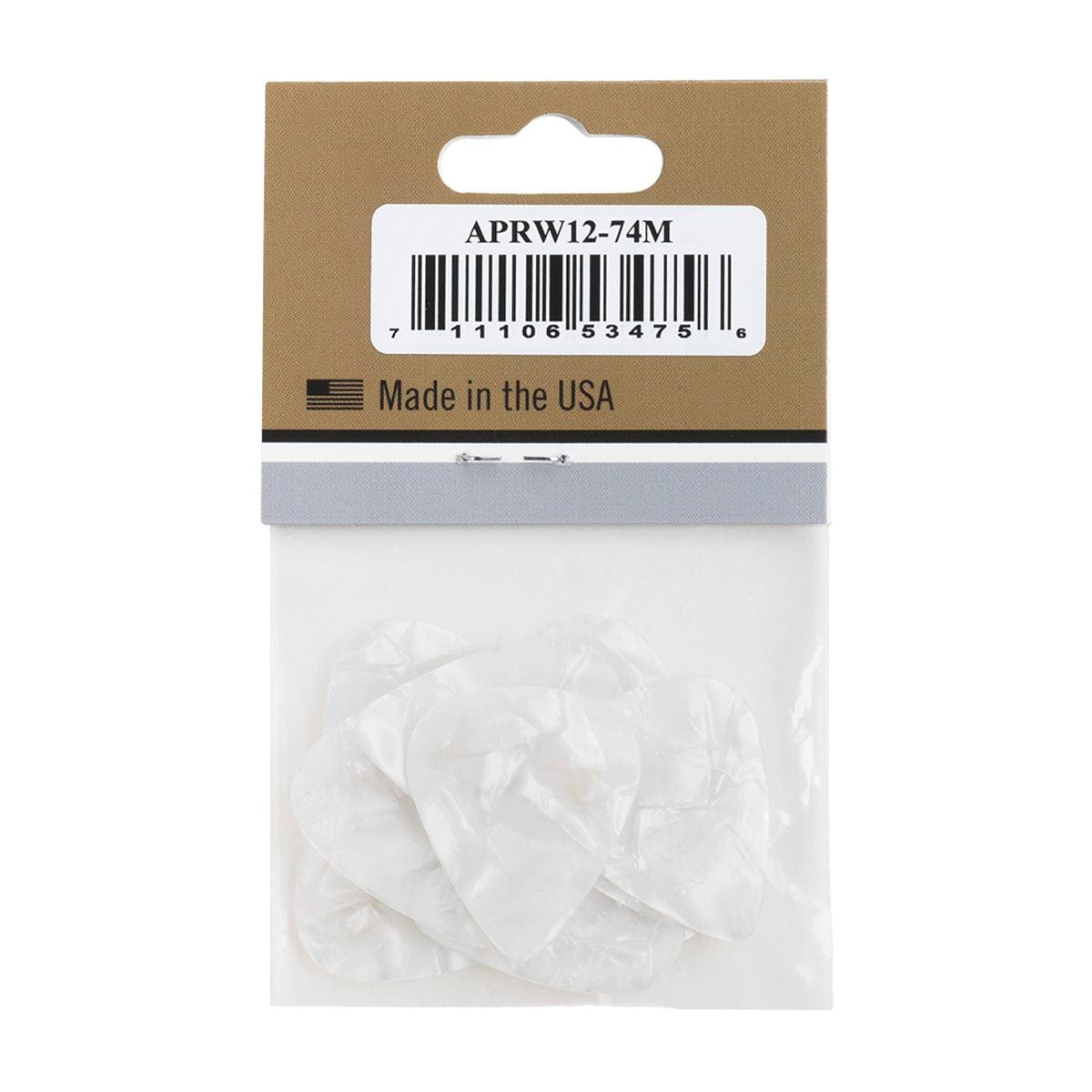 Gibson Pearloid White Guitar Picks Medium 12 Pack