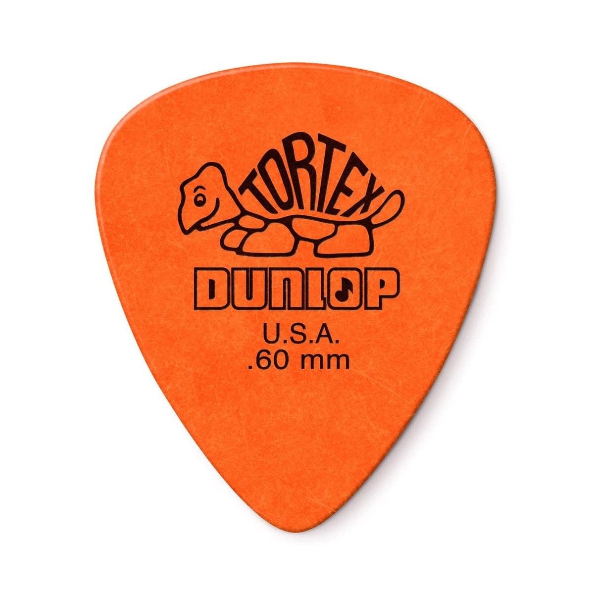 Jim Dunlop TORTEX Plectrums .60MM Orange 12 Pack