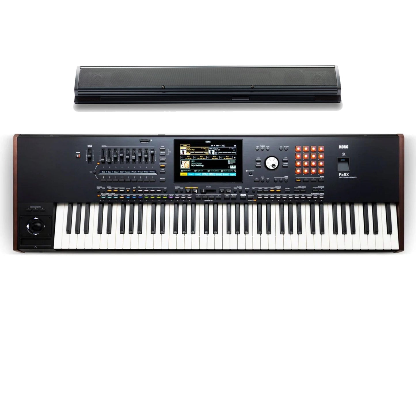 Korg Pa5X 76 Note keyboard With PaAS Speaker Bundle