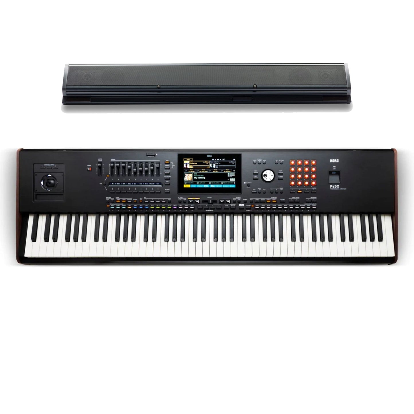 Korg Pa5X 88 Note keyboard With PaAS Speaker Bundle