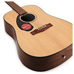 Fender CD-60S Left Hand Walnut Natural Acoustic Guitar