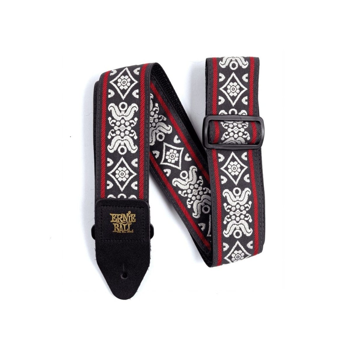 Ernie Ball Jacquard Guitar Strap Blackjack Red