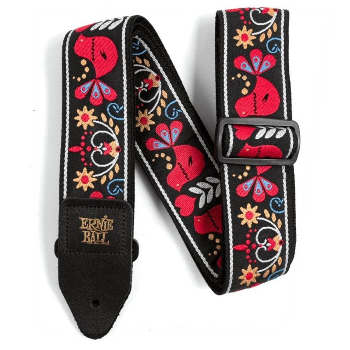 Ernie Ball Jacquard Guitar Strap Redbird Rising