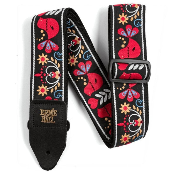 Ernie Ball Jacquard Guitar Strap Redbird Rising
