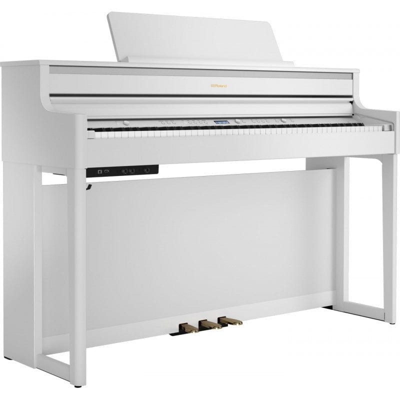 Roland HP704 White Digital Piano Value Package
