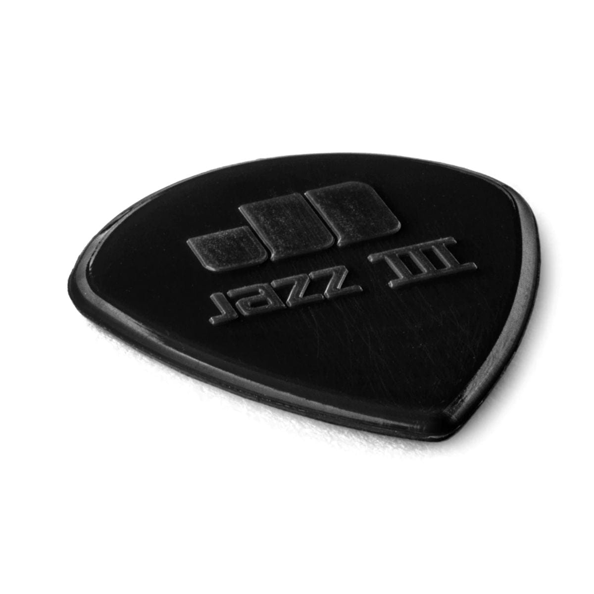 Jim Dunlop Nylon Jazz III Plectrums Black 1.38mm 6 Pack