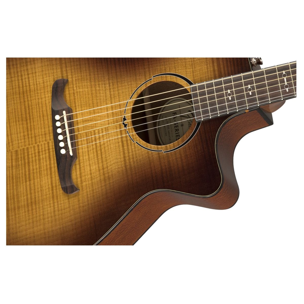 Fender FA-345CE Tea Burst Electro Acoustic Guitar