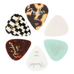 Fender 351 Shape Material Medley Thin Picks 6 Pack