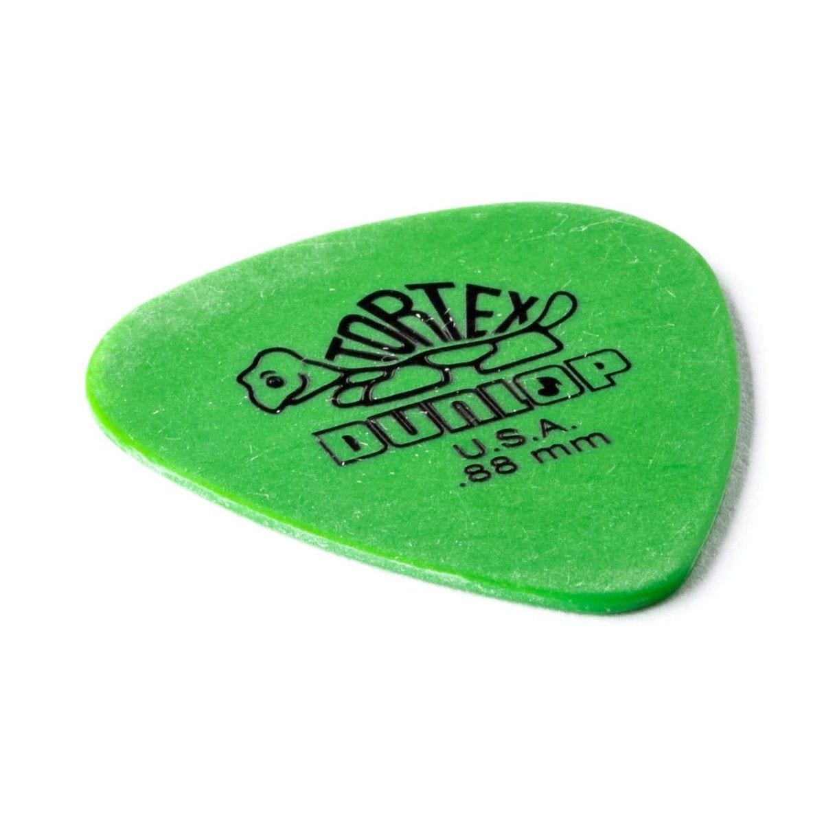 Jim Dunlop TORTEX Plectrums .88MM Green 12 Pack