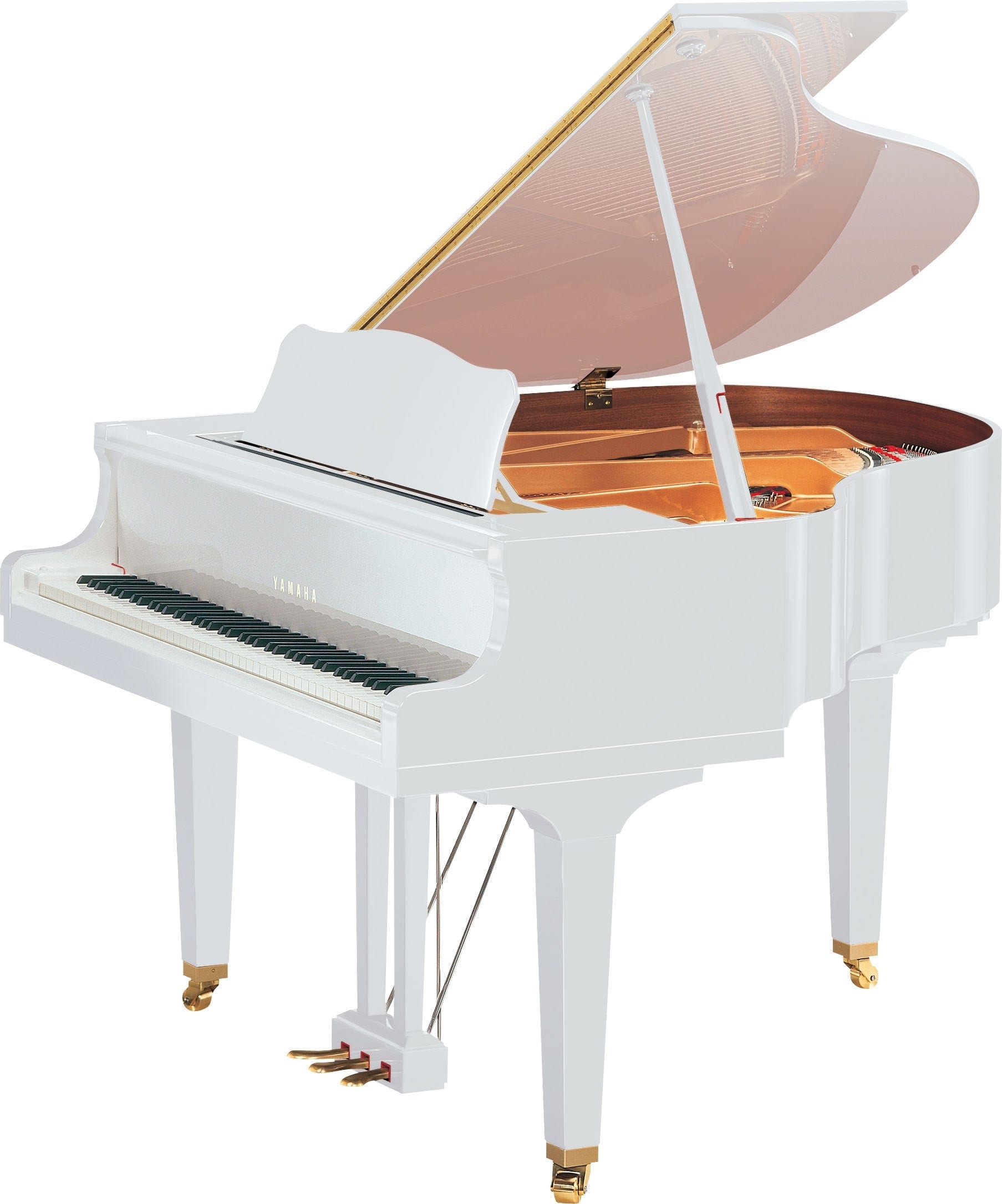 Yamaha GB1K Baby Grand Piano; Polished White Bonners Music