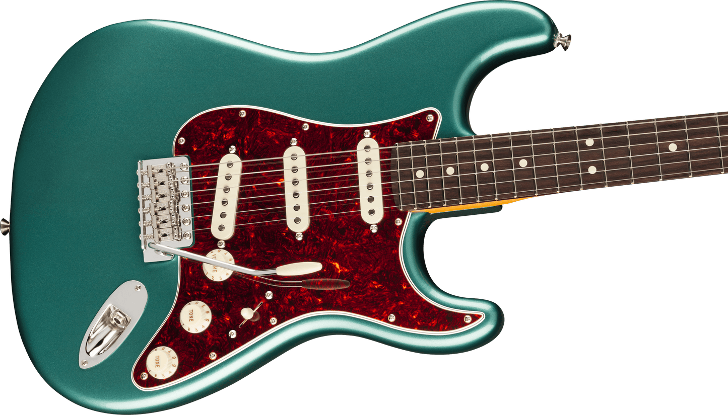 Fender American Professional Classic Stratocaster; Rosewood Fingerboard, Faded Sherwood Green Metallic