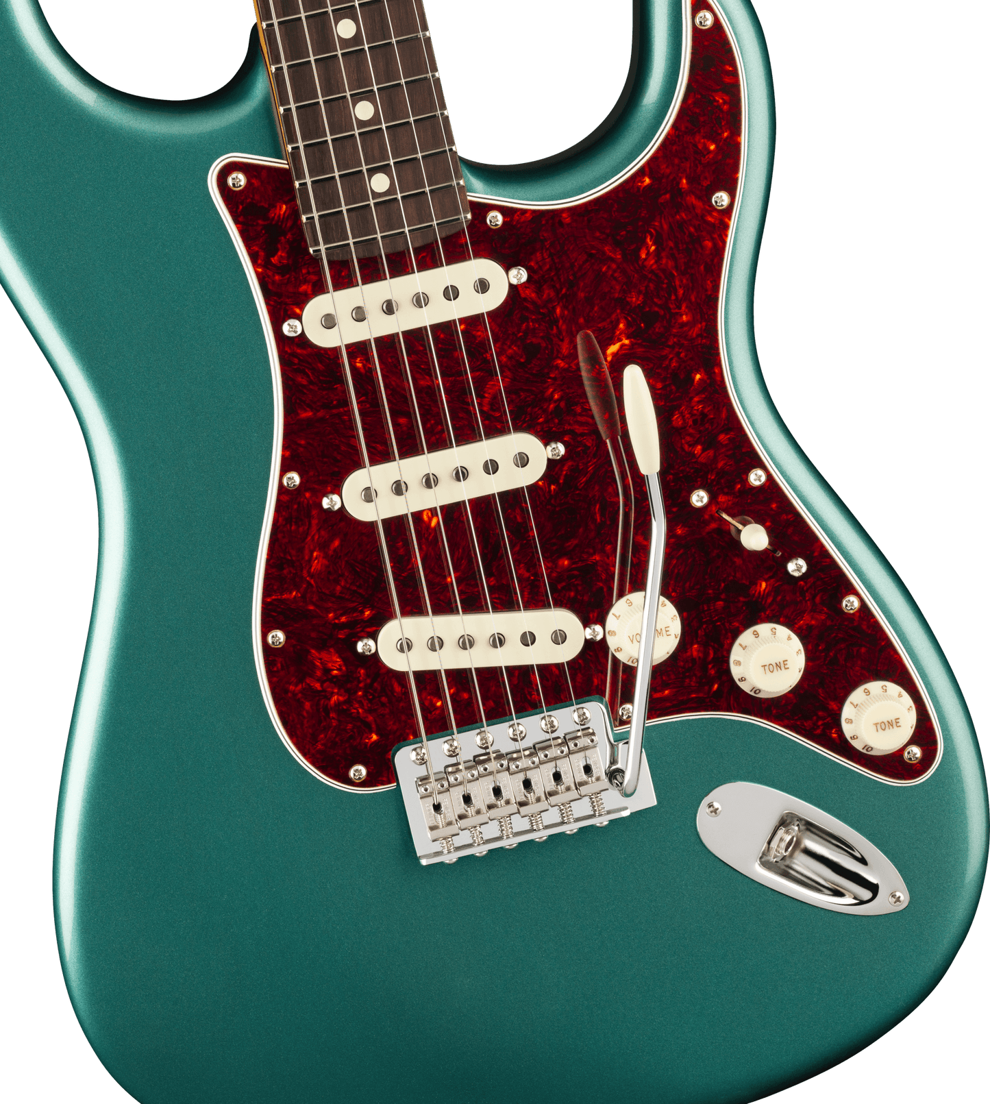 Fender American Professional Classic Stratocaster; Rosewood Fingerboard, Faded Sherwood Green Metallic