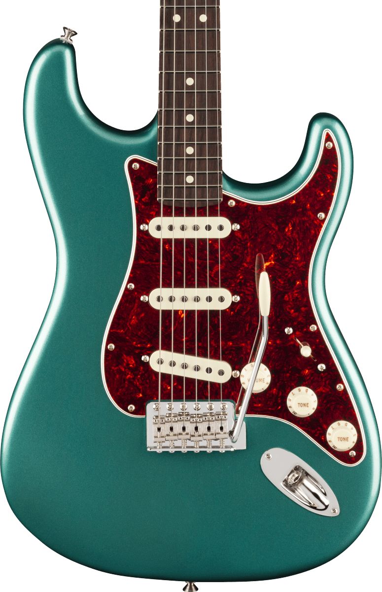 Fender American Professional Classic Stratocaster; Rosewood Fingerboard, Faded Sherwood Green Metallic
