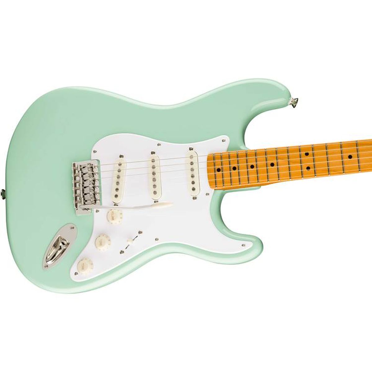 Squier Classic Vibe '50s Stratocaster HT, Maple Fingerboard, Parchment Pickguard, Surf Green
