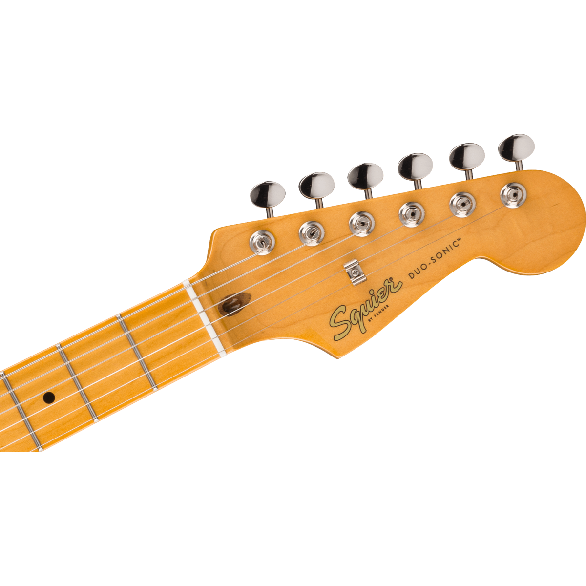 Squier Classic Vibe Duo-Sonic HS, Maple Fingerboard, Gold Anodized Pickguard, Desert Sand
