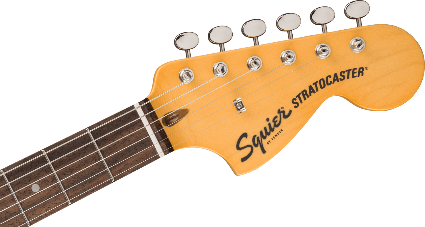 Squier Classic Vibe '70s Stratocaster HT HSS, Laurel Fingerboard, Black Pickguard, Olympic White