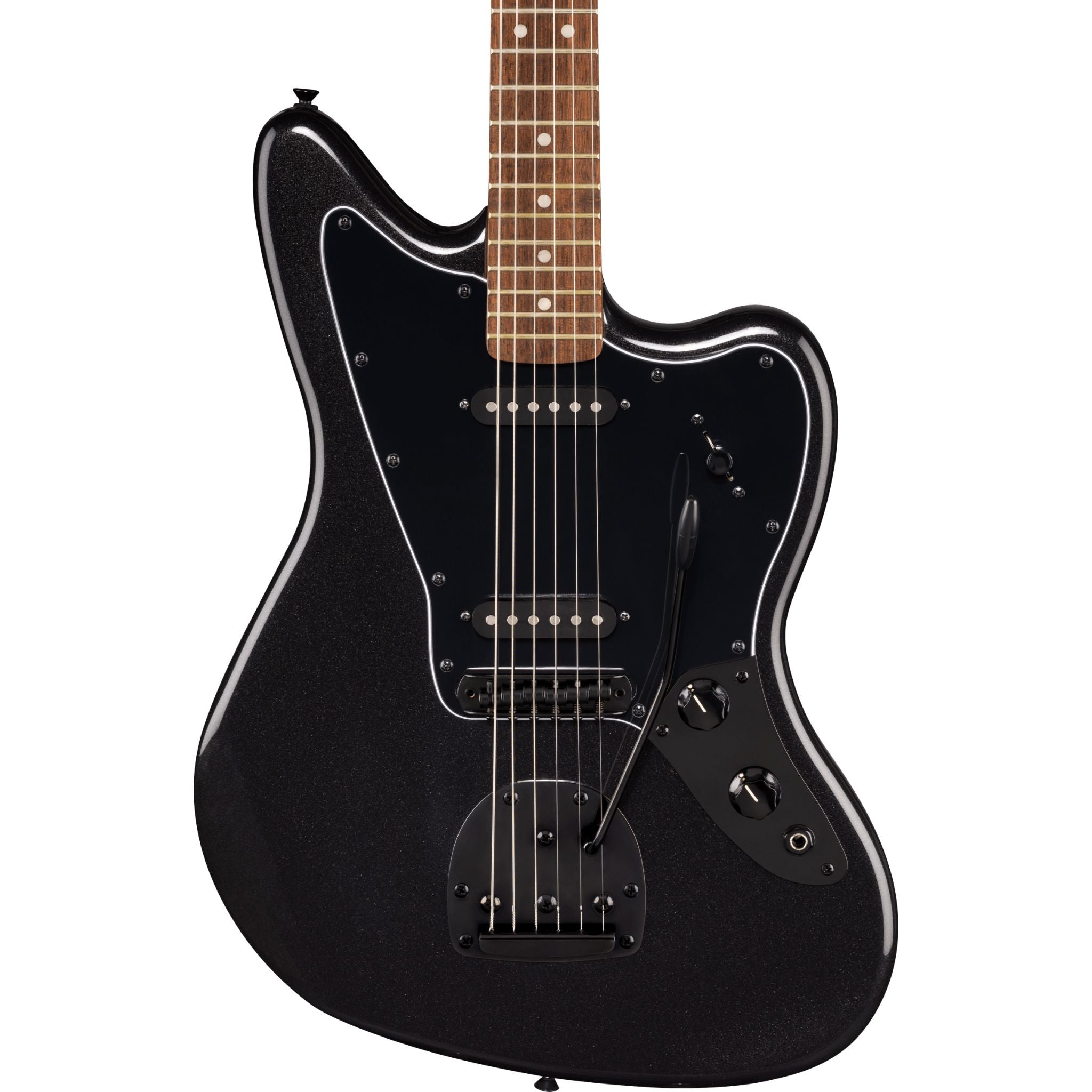 Squier Limited Edition Affinity Jaguar: Metallic Black | Bonners Music