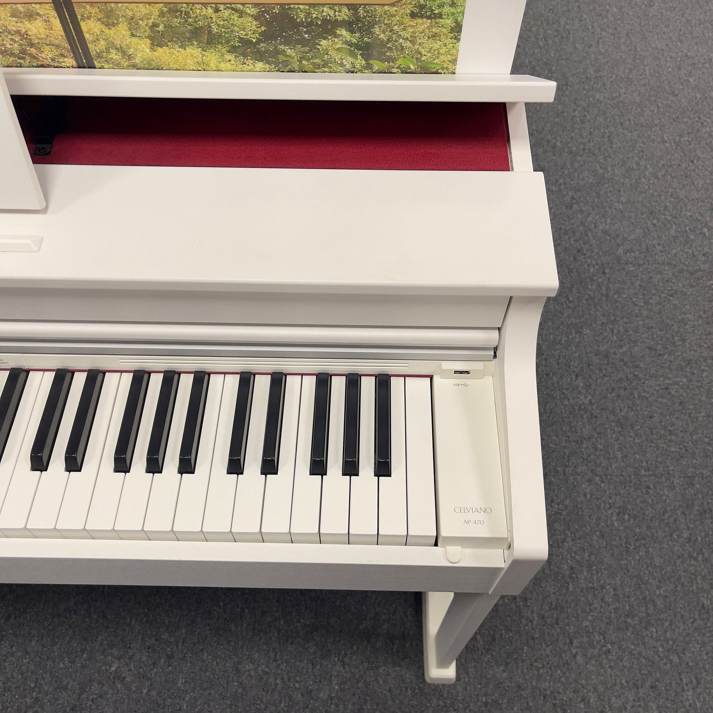 Casio AP470 Satin White Digital Piano; Serial Number: 943CDC505000785AAB | Ex Display