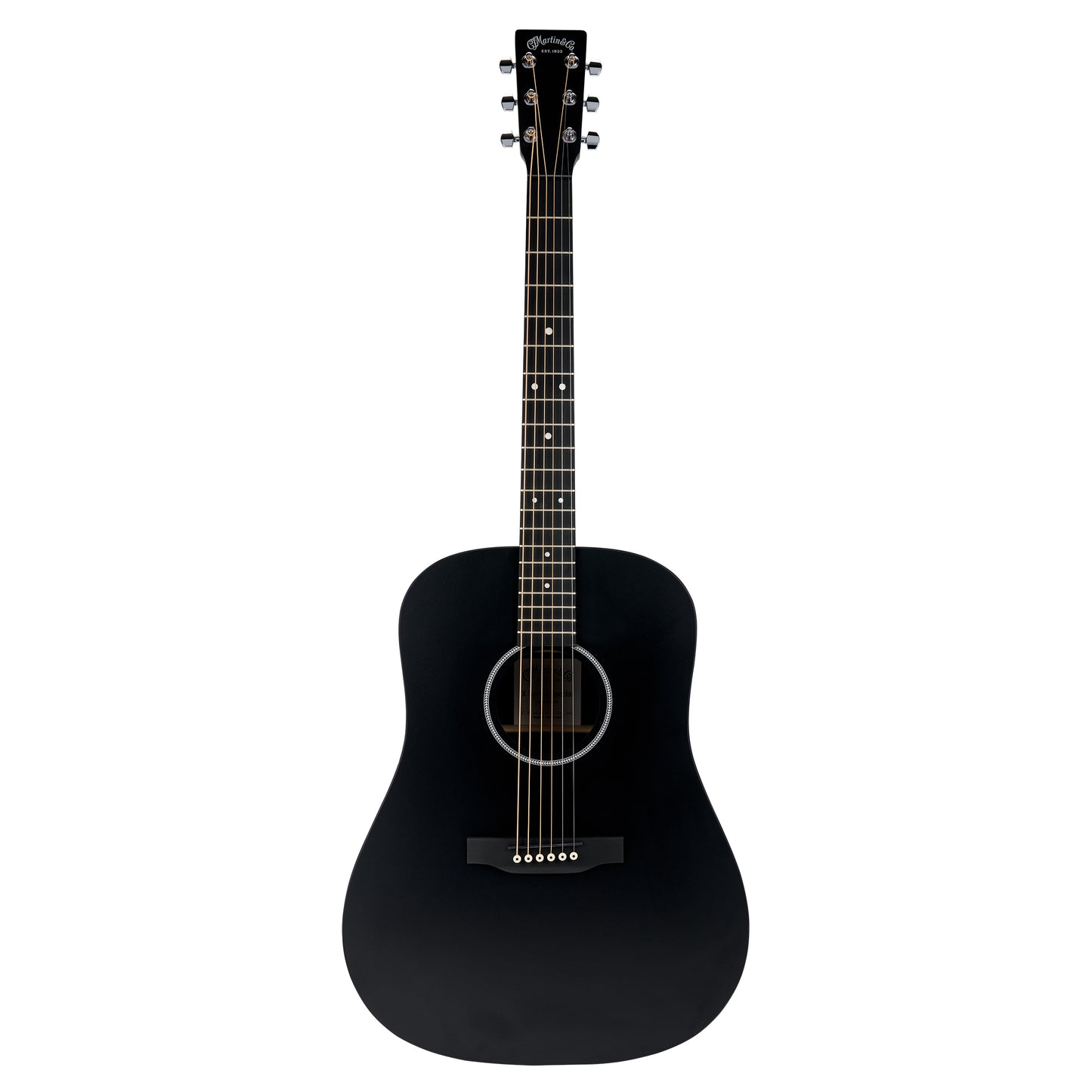 Martin D-X1 Dreadnought Acoustic Guitar; Satin Black Incl Softshell Case