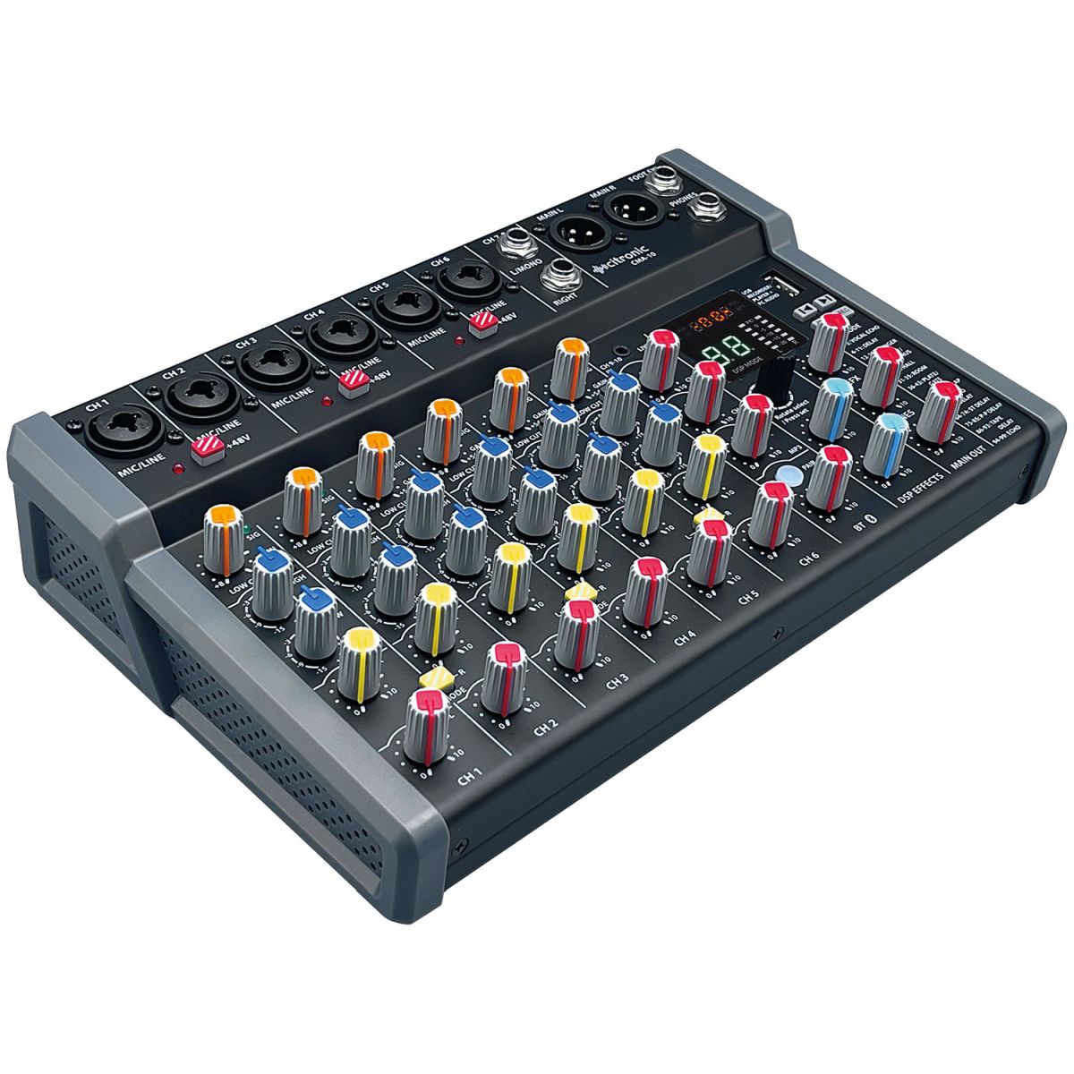 Citronic CMA6 6 Channel Compact Mixer with FX and Bluetooth