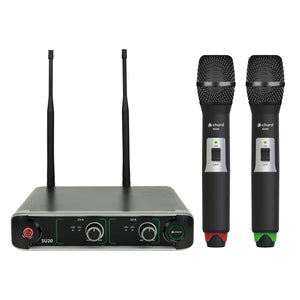 Chord UHF Wireless Microphone System; Dual Handheld / Headset