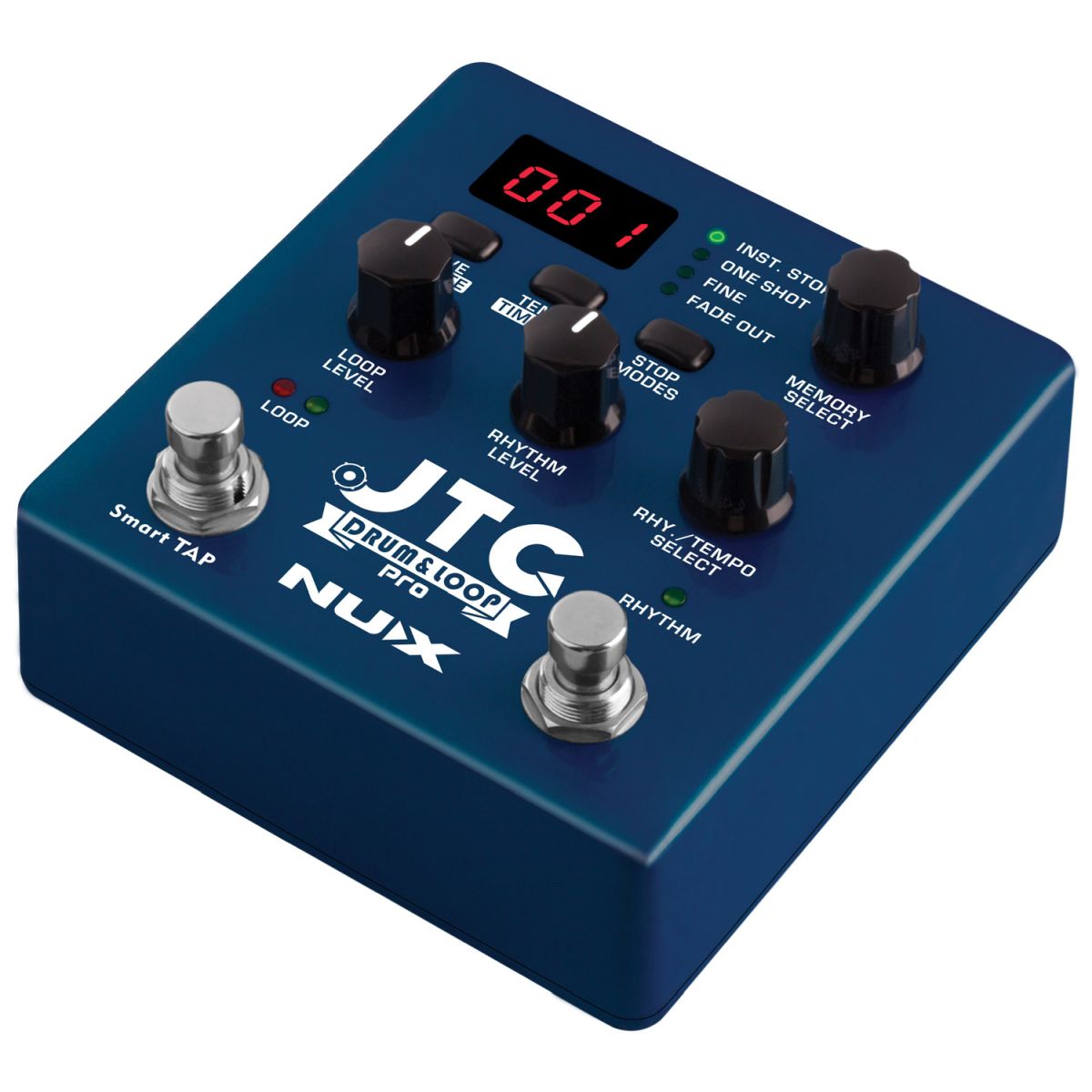 NUX JTC Drum+Loop PRO Dual Pedal | With 2 FREE Pedal Toppers