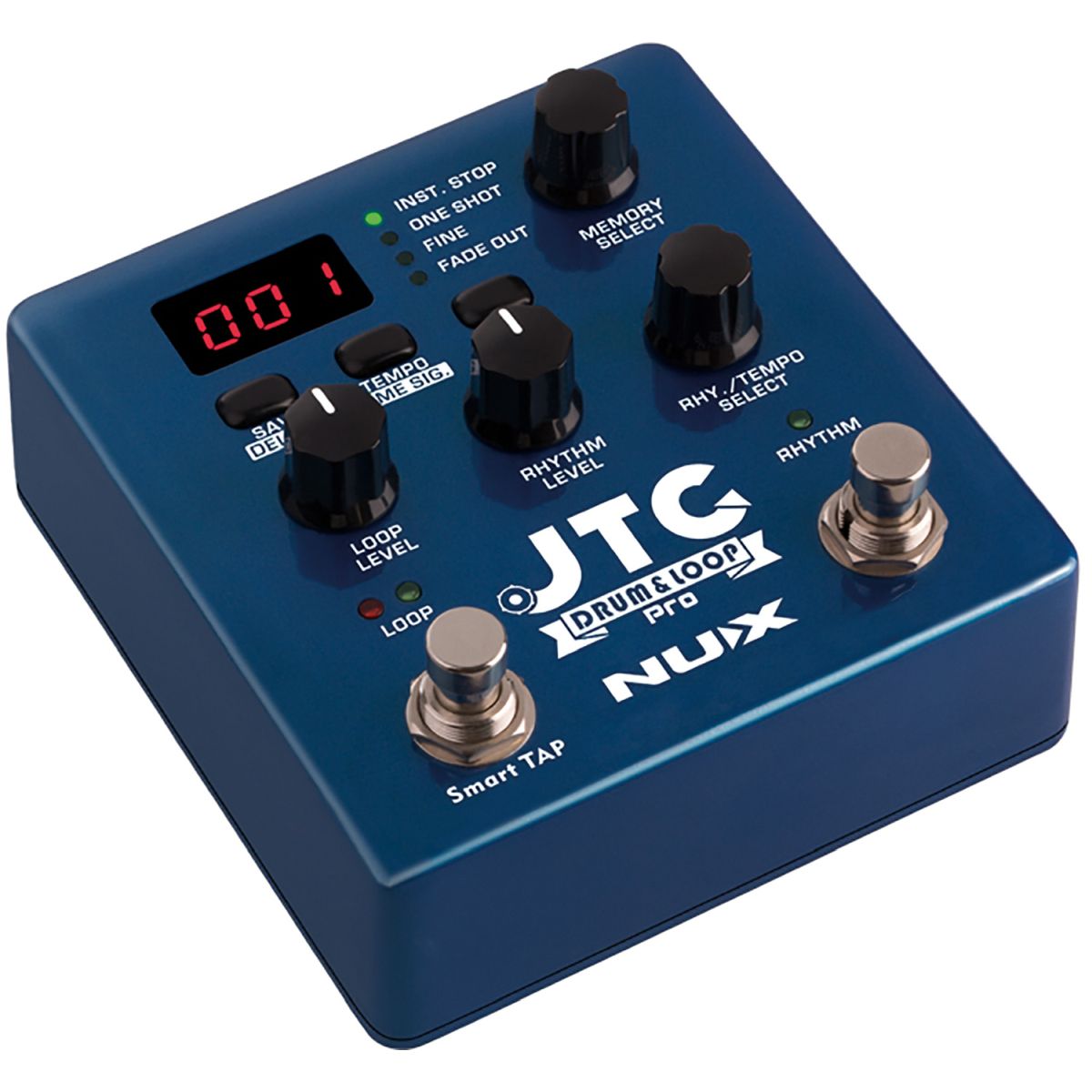 NUX JTC Drum+Loop PRO Dual Pedal | With 2 FREE Pedal Toppers
