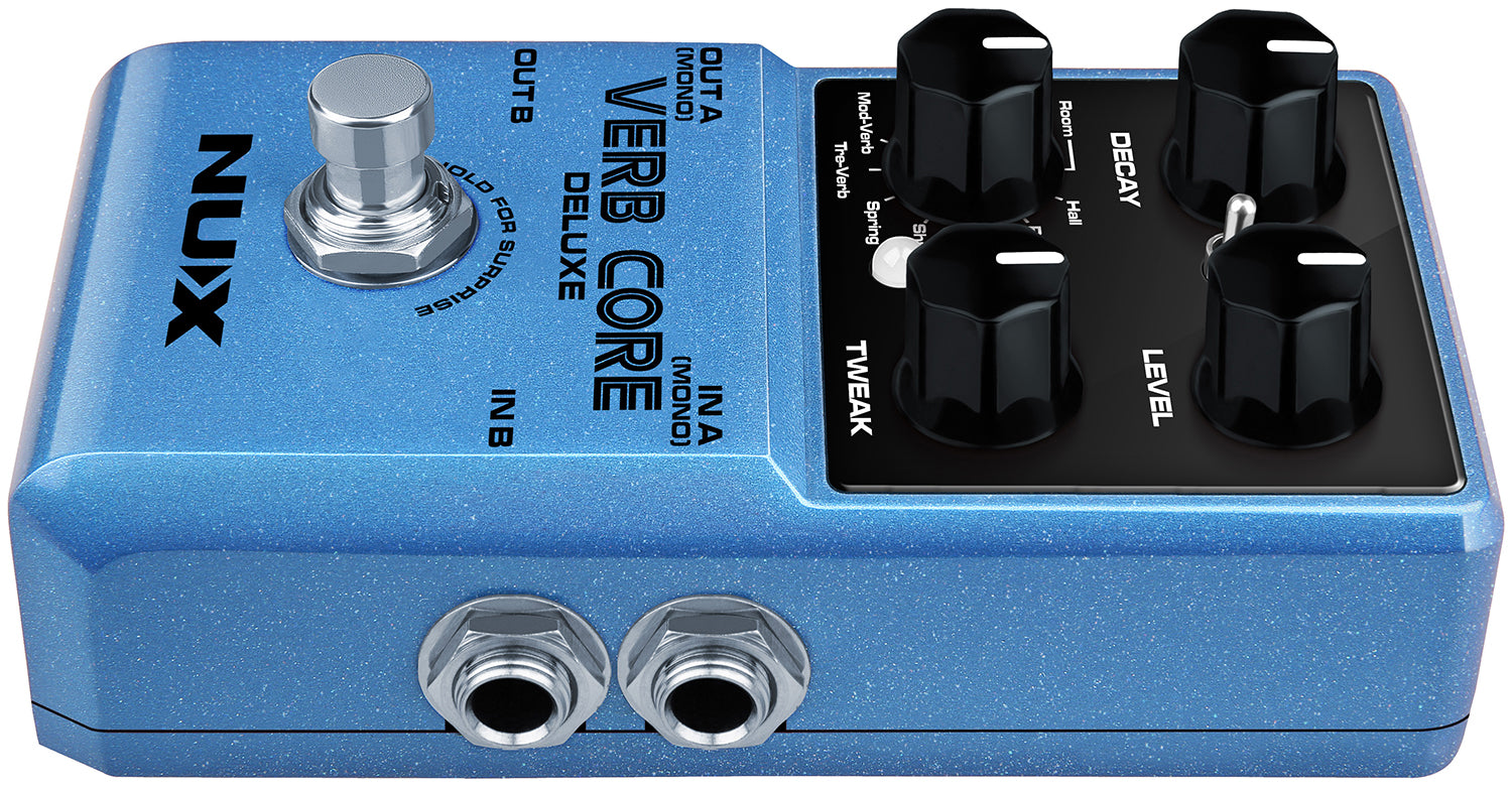 NUX Verb Core Deluxe Pedal | With FREE Pedal Topper | Bonners Music
