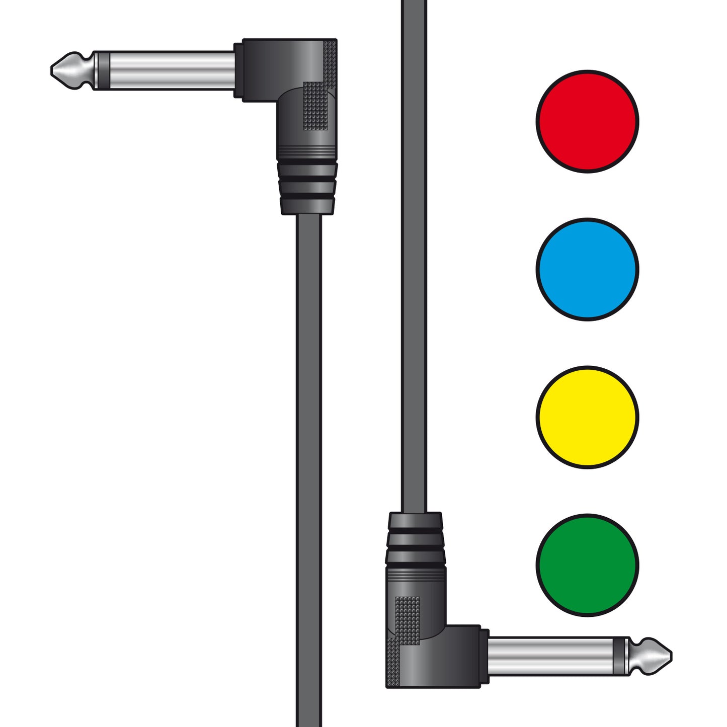 Classic Audio Patch Lead Set Multicolour 6 pcs 0.5m